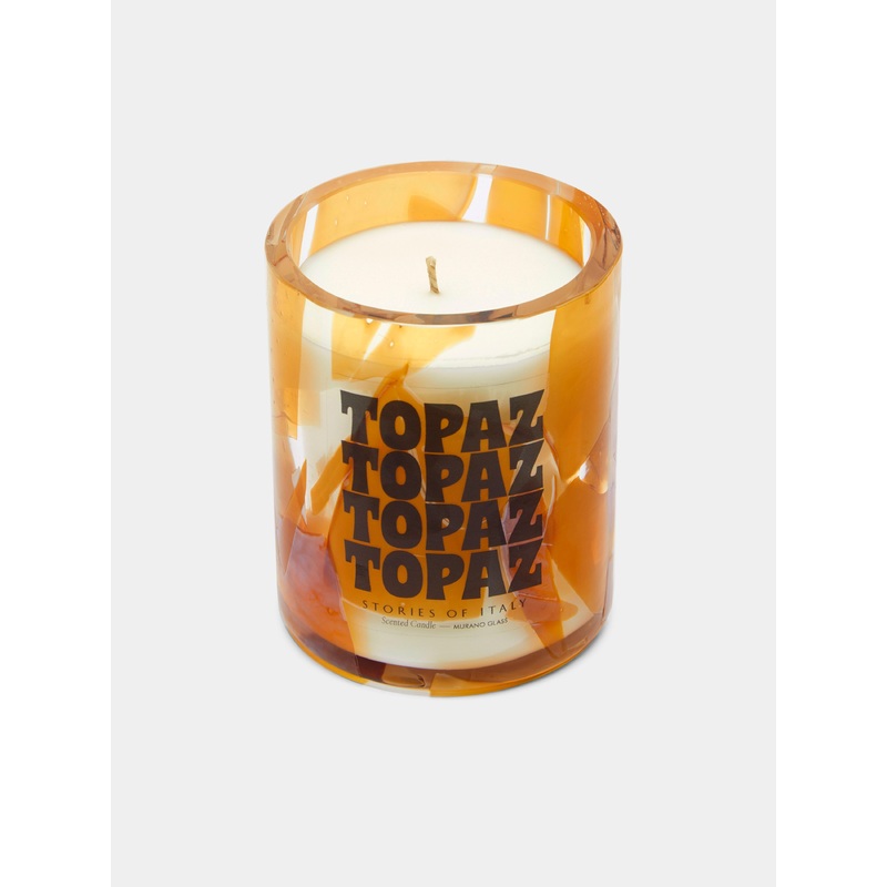 Topaz Hand-Blown Murano Glass Scented Candle