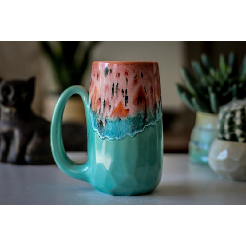 04-D Coral Meadow Crystal Mug - MISFIT, 16 oz. - 10% off