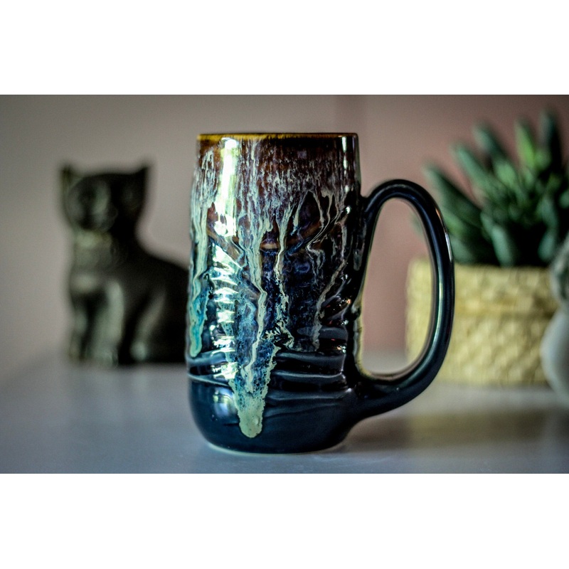 09-D New Wave Textured Stein Mug - MISFIT, 14 oz. - 10% off