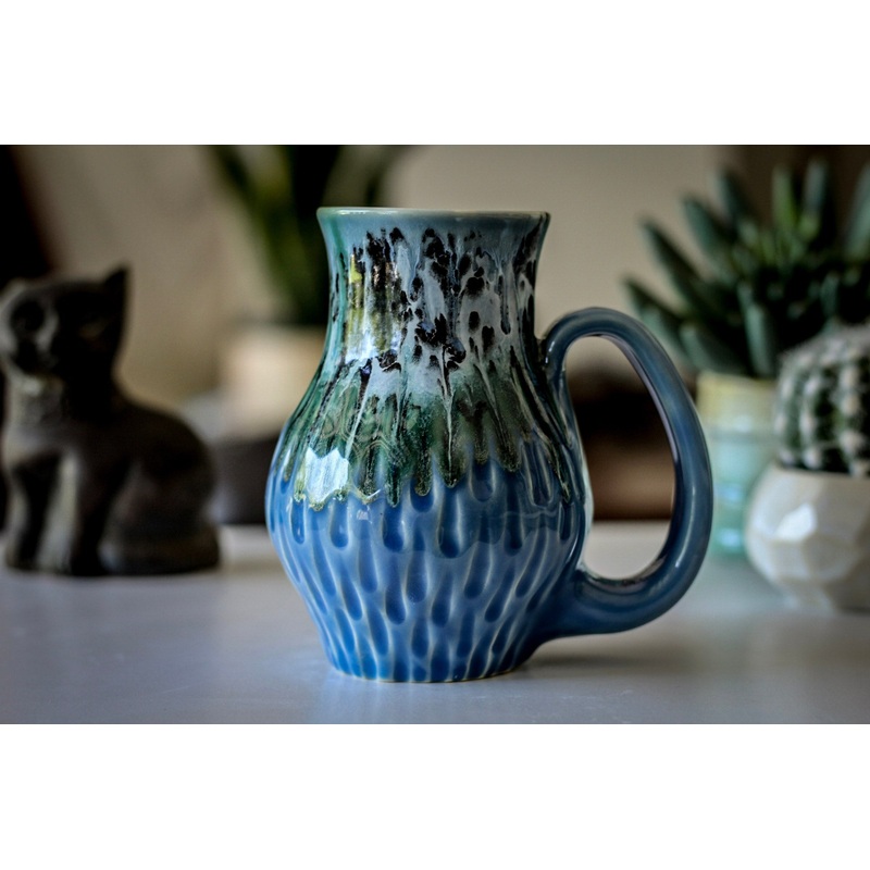 15-D PROTOTYPE Barely Flared Textured Mug - MISFIT, 16 oz. - 10% off