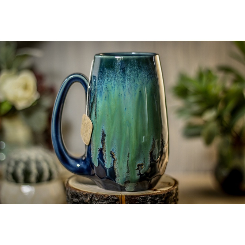 34-E Boreal Bliss Notched Crystal Mug - ODDBALL, 16 oz. - 10% off