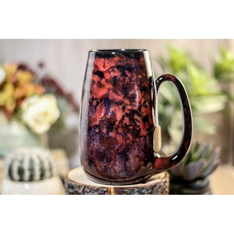 40-B Dragon's Blood Agate Notched Mug - ODDBALL, 19 oz. - 10% off