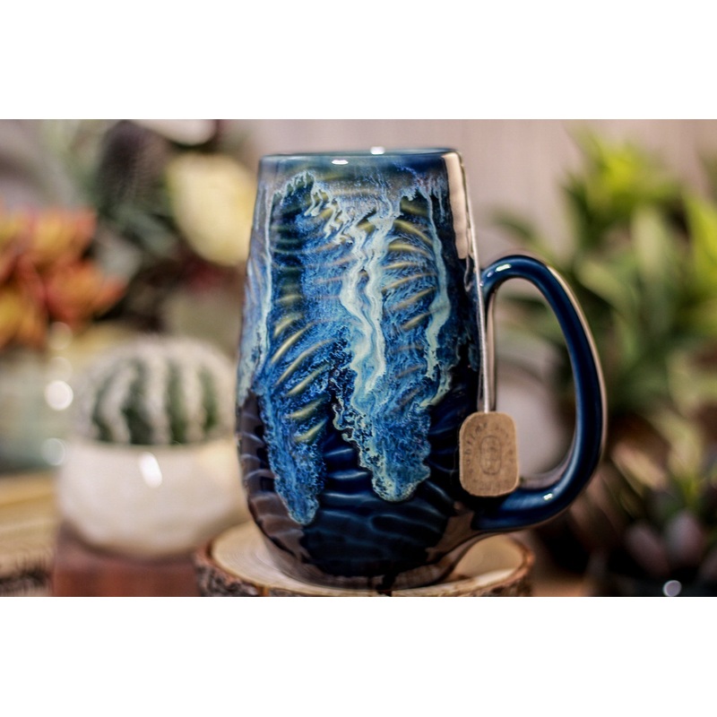 42-E Astral Wave Notched Textured Mug - ODDBALL, 18 oz. - 10% off
