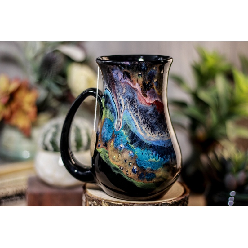 43-A Cosmic Grotto Barely Flared Notched Mug - TOP SHELF MISFIT, 17 oz