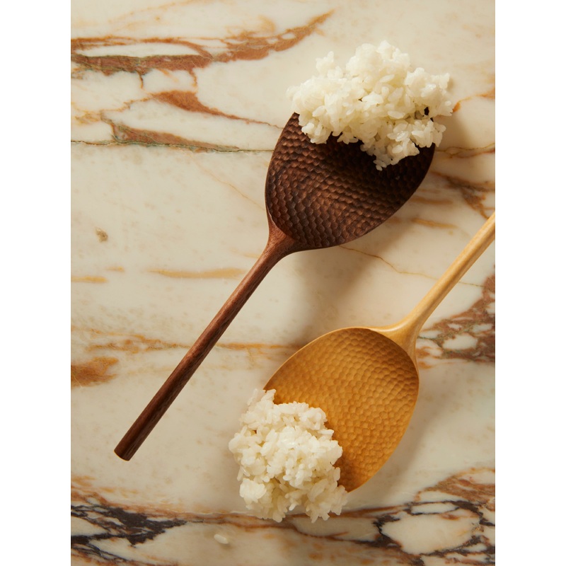 Hand-Etched Walnut Rice Paddle