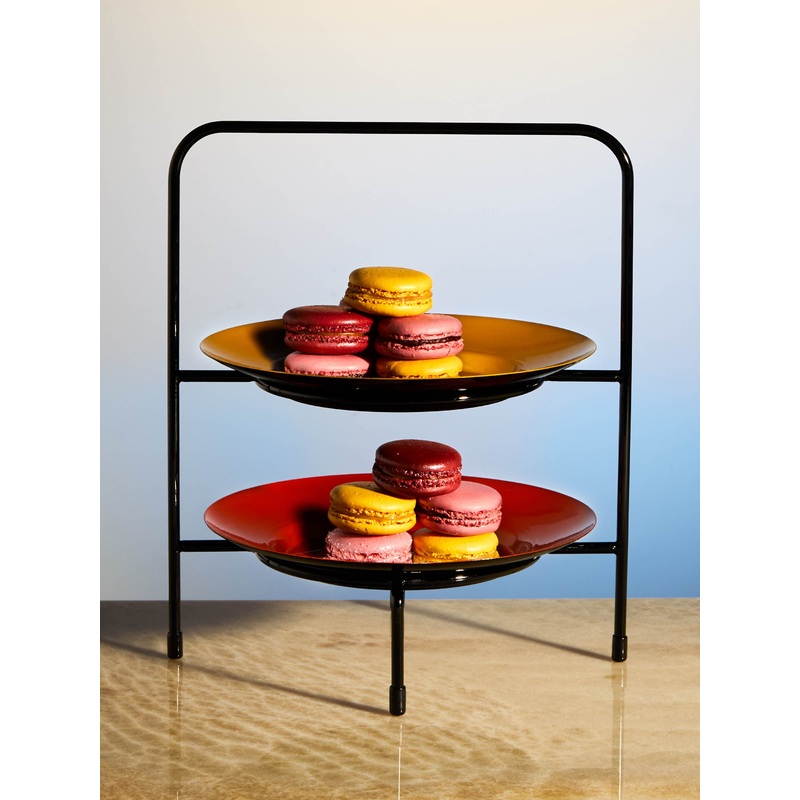 Ottchil Steel Tiered Tray Stand (10.5in/27cm)