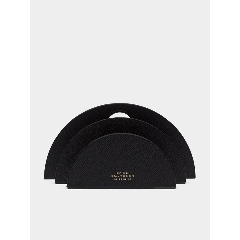 Panama Leather Letter Rack
