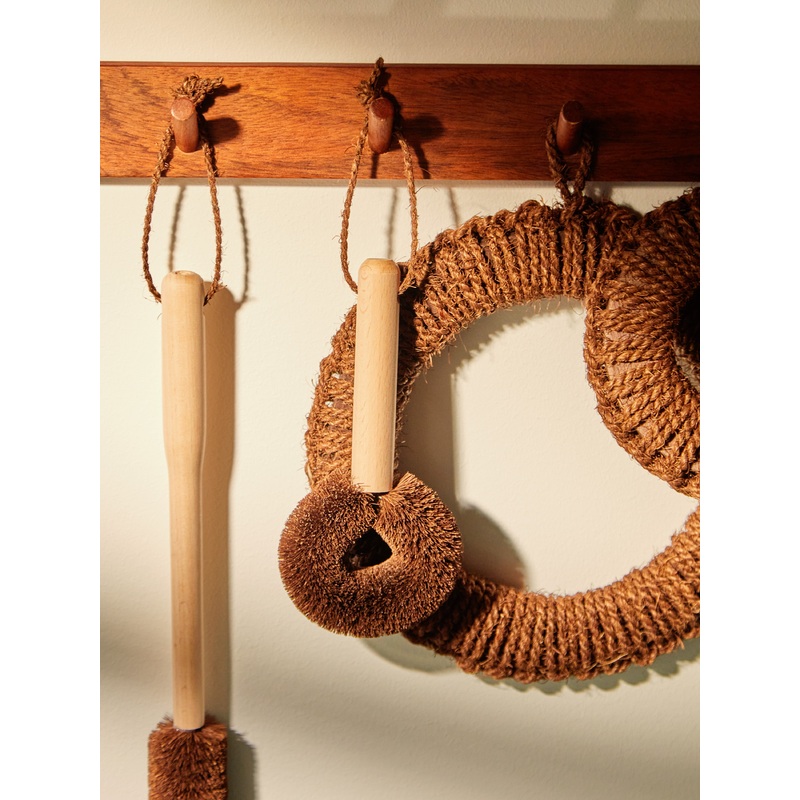 Tawashi Skillet Brush with Beech Handle