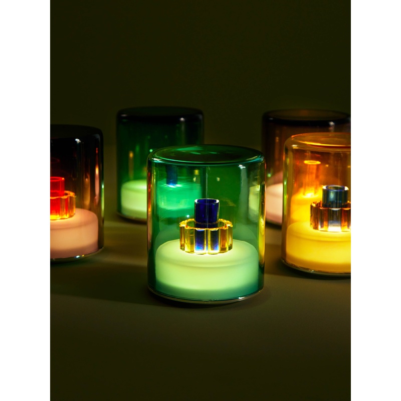 Verde II Hand-Blown Murano Glass Portable Table Light