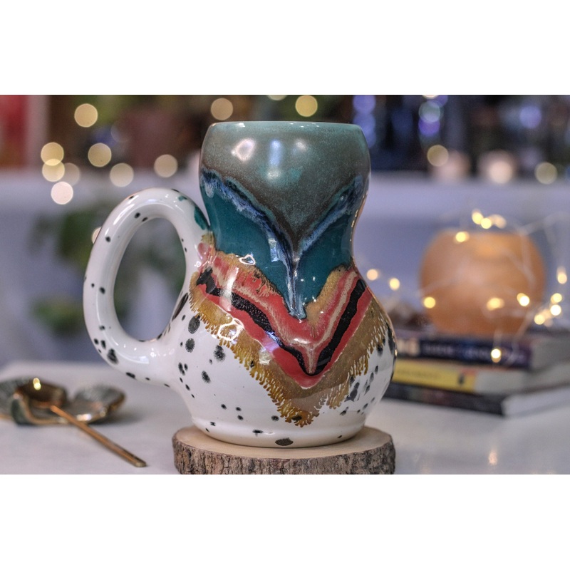 01-B Sonora Acorn Gourd Mug - TOP SHELF MISFIT, 24 oz.