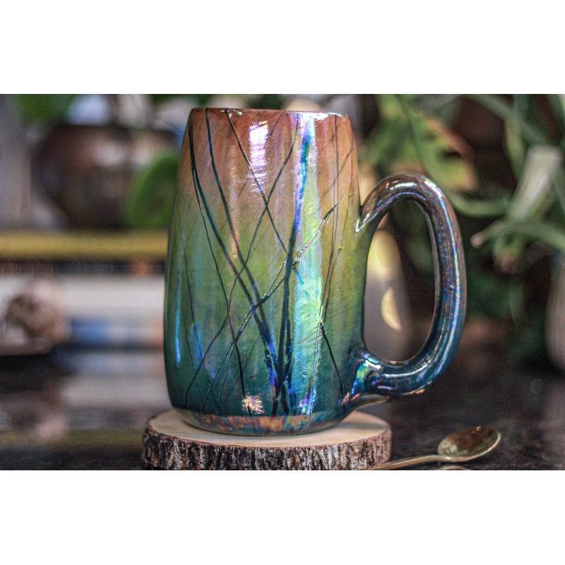 07-A Labradorite PROTOTYPE Mug - MINOR MISFIT, 24 oz. - 15% off