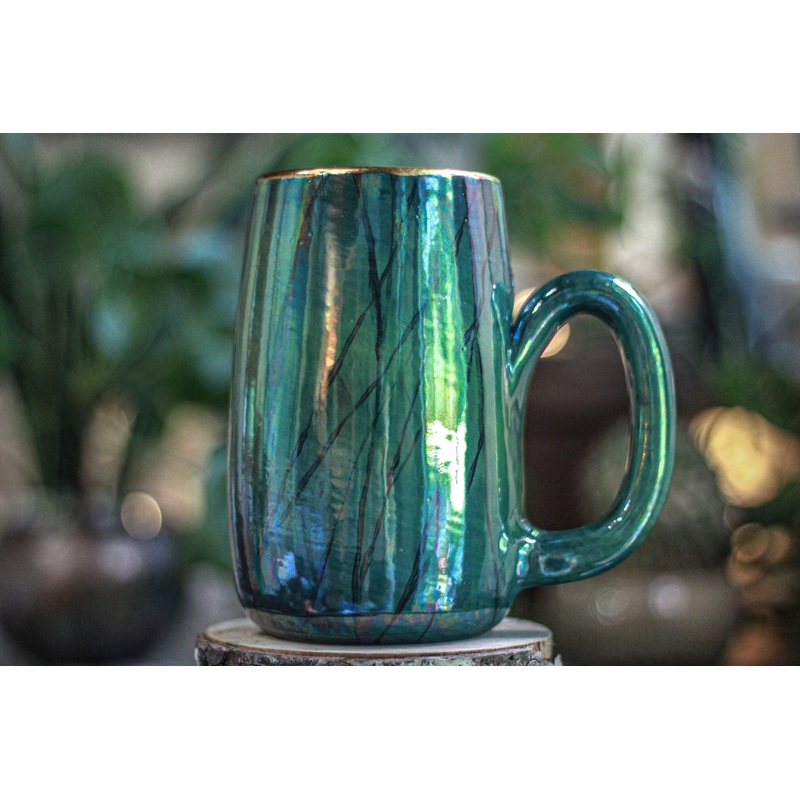 09-B Labradorite PROTOTYPE Mug - MINOR MISFIT, 26 oz. - 10% off