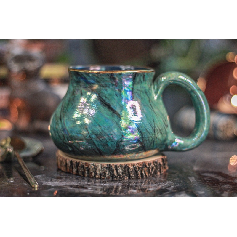 13-B Labradorite PROTOTYPE Squat Mug - MISFIT, 19 oz. - 15% off