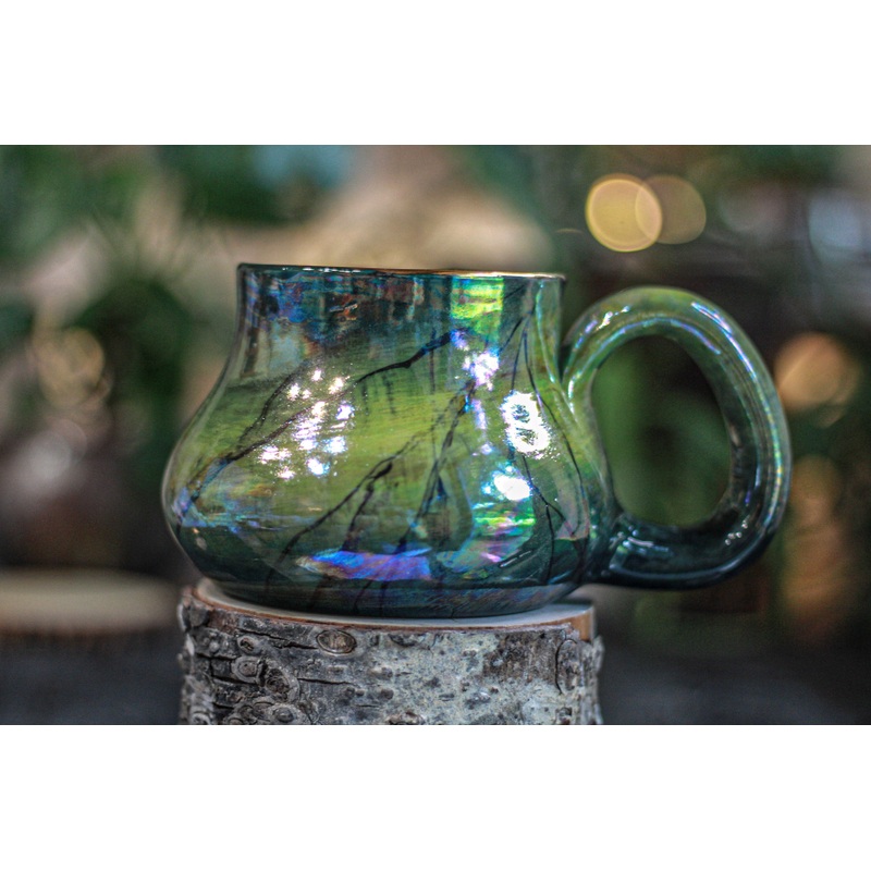 16-A PROTOTYPE Labradorite Squat Mug - ODDBALL, 20 oz. - 15% off