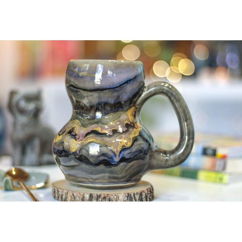 19-B Bumblebee Jasper Acorn Gourd Mug - MISFIT, 24 oz. - 20% off