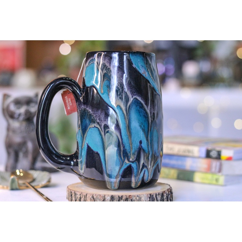 19-D Turquoise Grotto Notched Mug - MISFIT, 23 oz. - 10% off