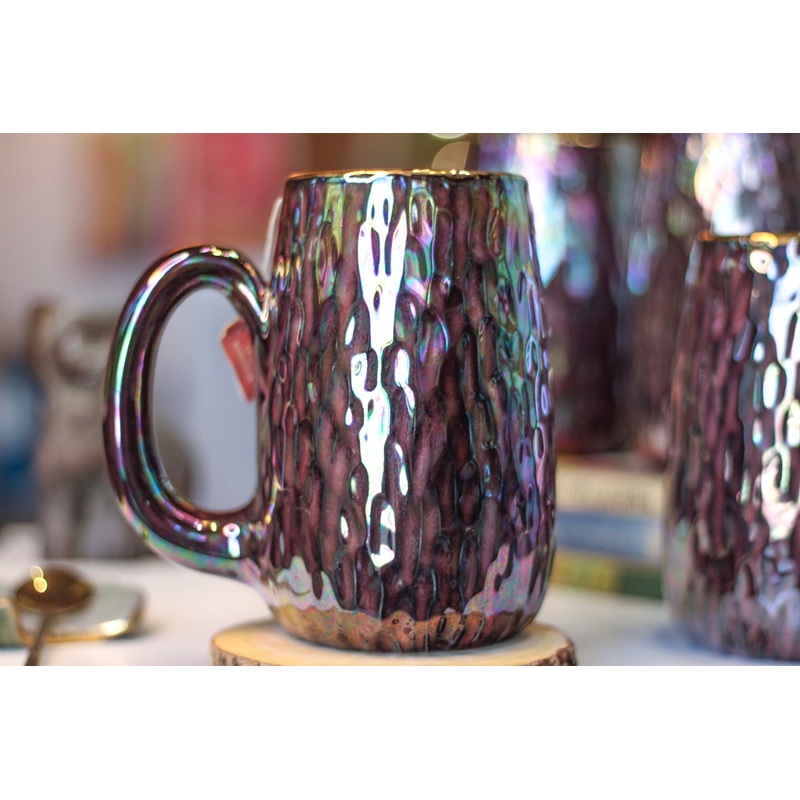 25-B Midnight Aura Notched Textured Mug - MINOR MISFIT, 22 oz. - 10% off (This listing is for one mug)