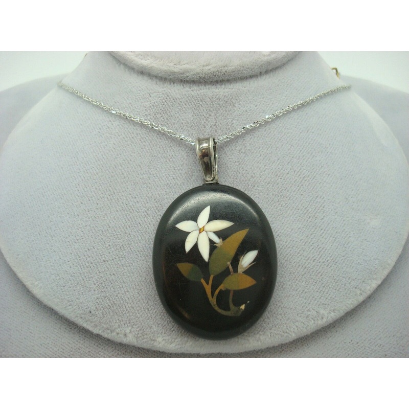 Pietra Dura Pendant (#J1024)