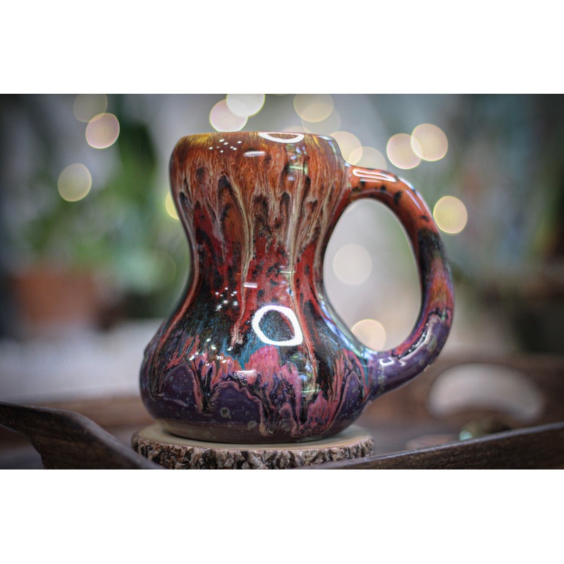 04-B Molten Cheetah Variation Gourd Mug - MISFIT, 17 oz. - 20% off