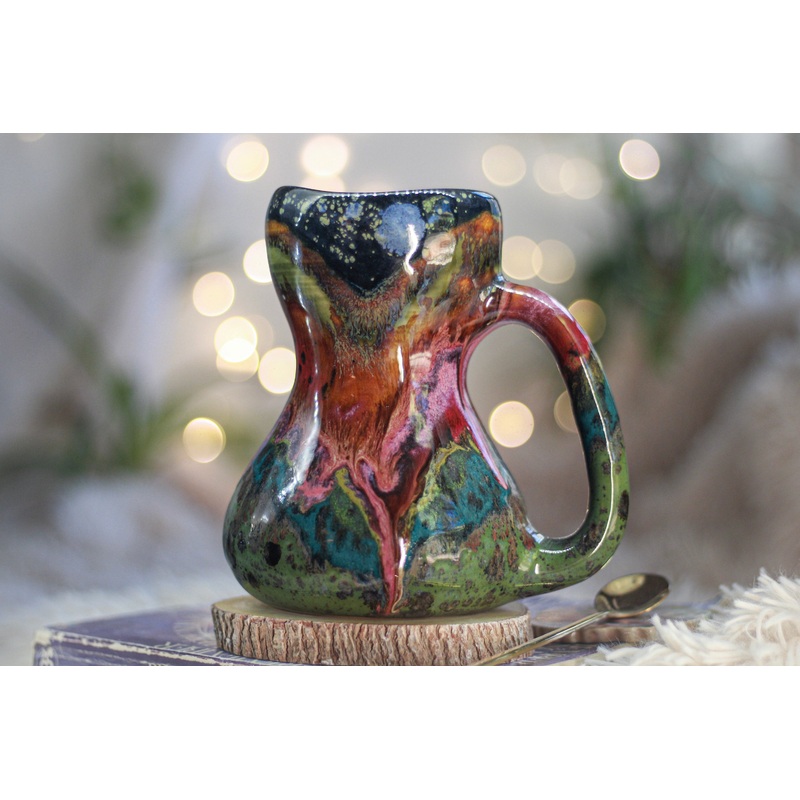07-B Green Mountain Midnight Variation Gourd Mug - MISFIT-ODDBALL, 23 oz - 10% off