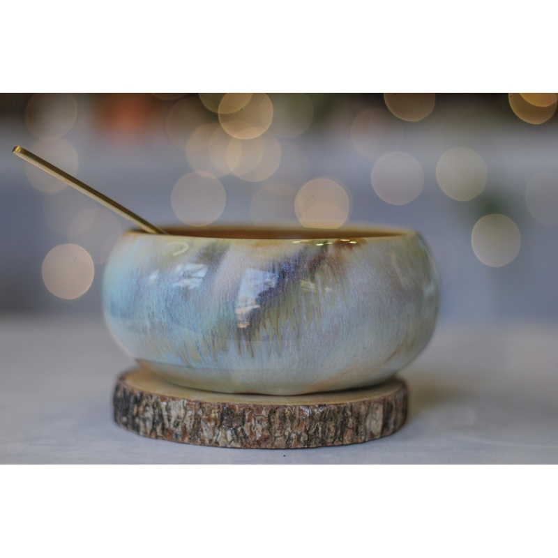 07-D Soft Earth Series PROTOTYPE Bowl - MINOR MISFIT, 14 oz. - 10% off