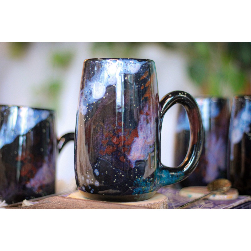17-C Rainbow Stellar Mug - MISFIT, 25 oz. - 15% off (This listing is for one mug)