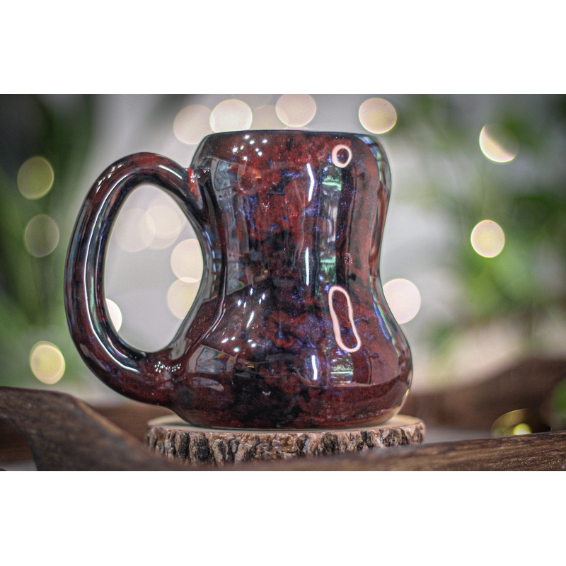 21-C Dragon's Blood Agate Gourd Mug - MINOR MISFIT, 15 oz. - 10% off