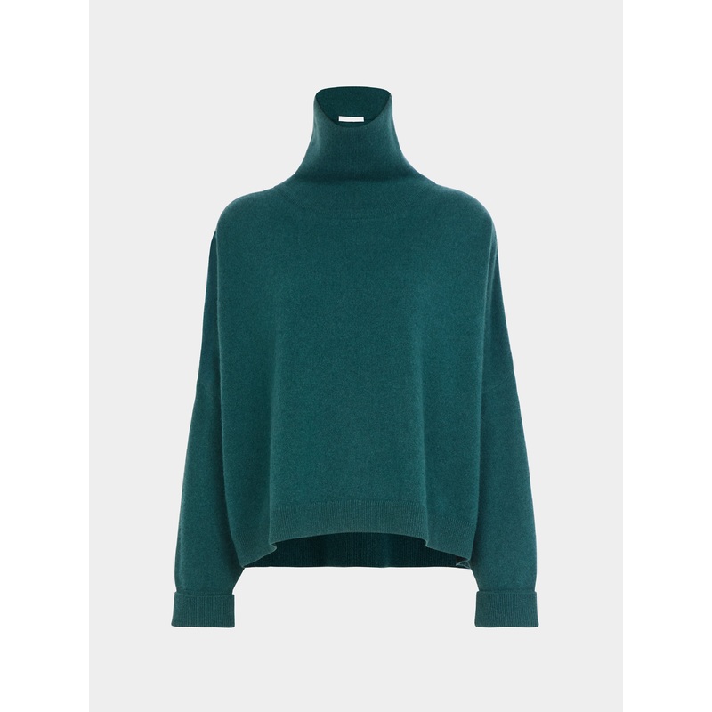 Chunky Cashmere T- Neck Sweater  | Size: L