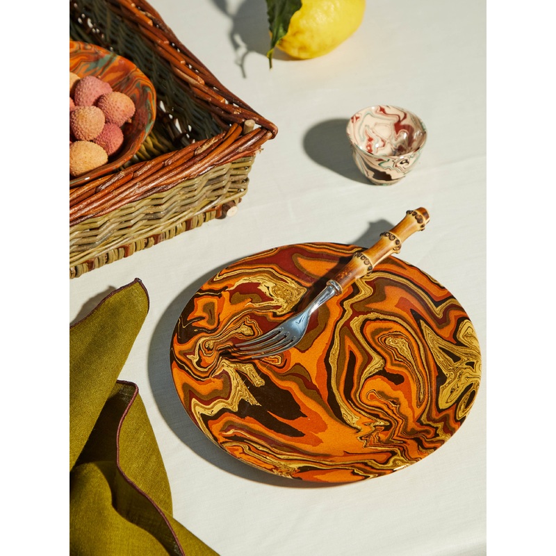 Marbled Ceramic Plate