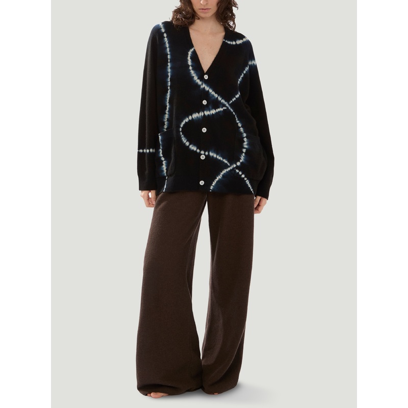 Shibori Cashmere Seamless Wide Cardigan