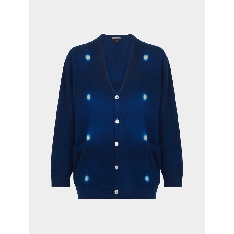 Shibori Cashmere Seamless Wide Cardigan  | Size: XL