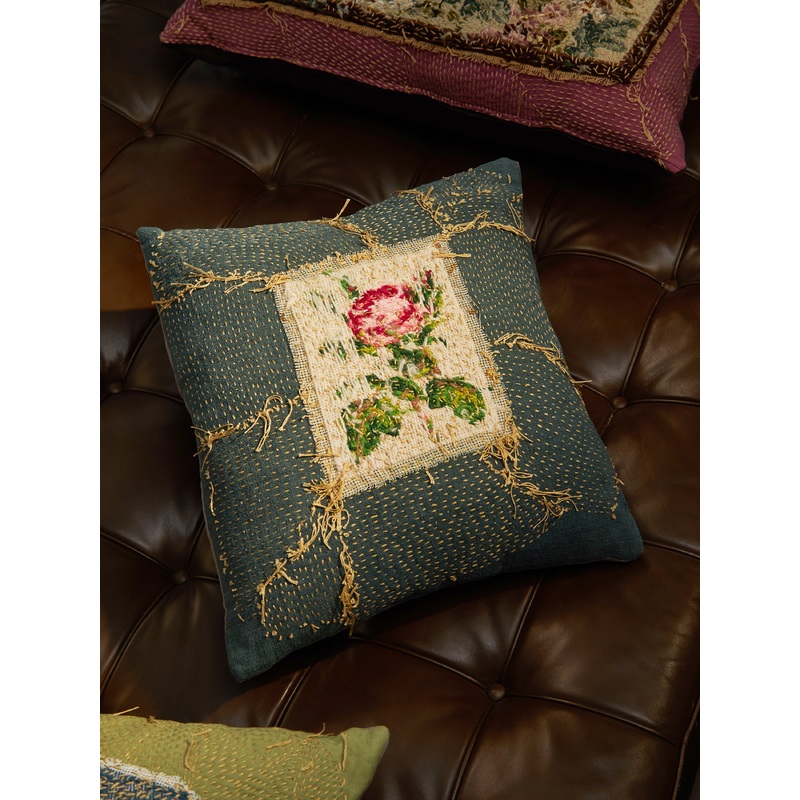 1920s Needlepoint Wool Cushion (20in/51cm)
