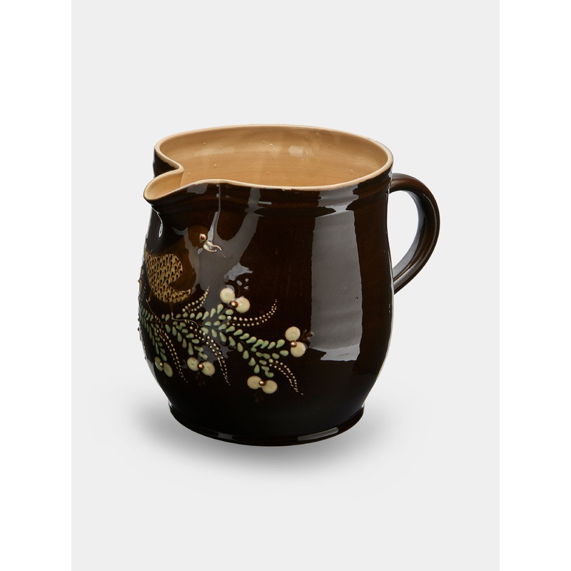 Birds Hand-Painted Ceramic Extra Large Jug