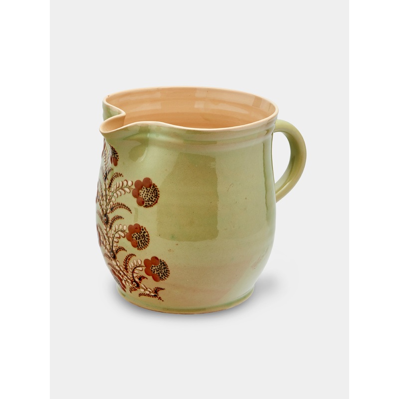 Flowers Hand-Painted Ceramic Extra Large Jug