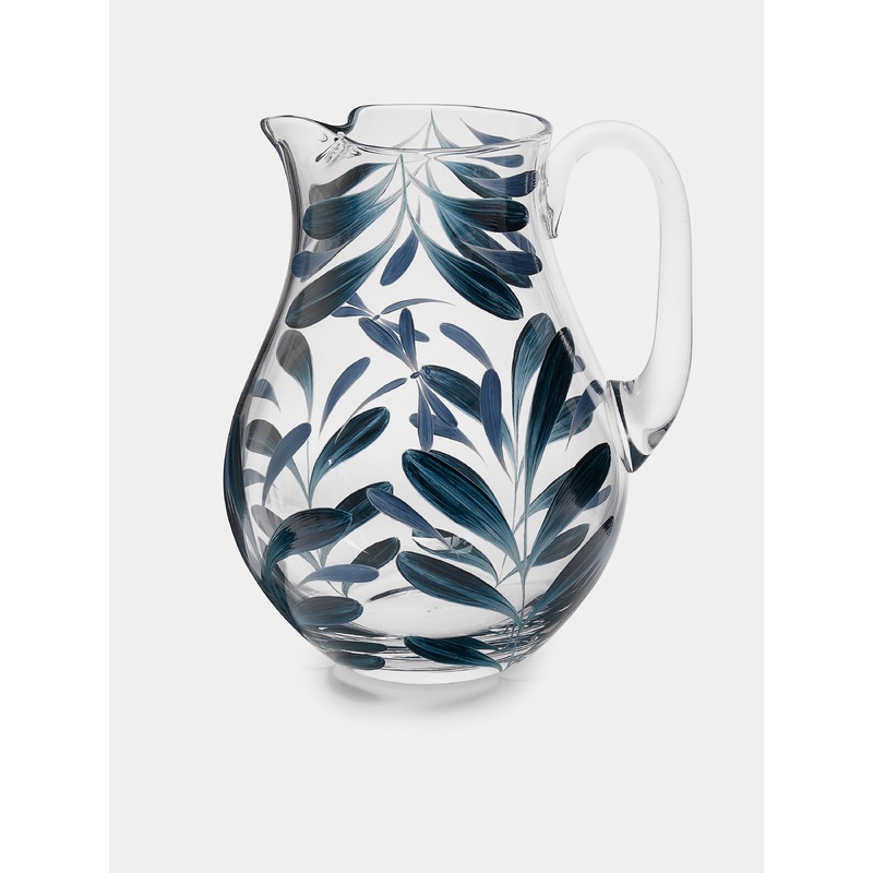 Melides Hand-Painted Glass Jug