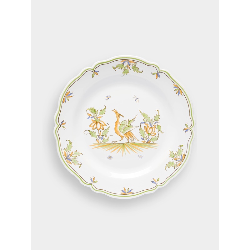 Moustiers Hand-Painted Ceramic Dinner Plates (Set of 4)