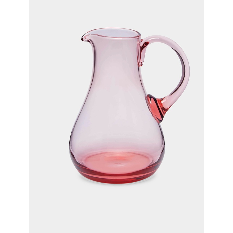 Optic Hand-Blown Crystal Water Jug