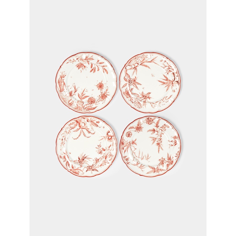 Rocaille Ceramic Salad/Dessert Plates (Set of 4)