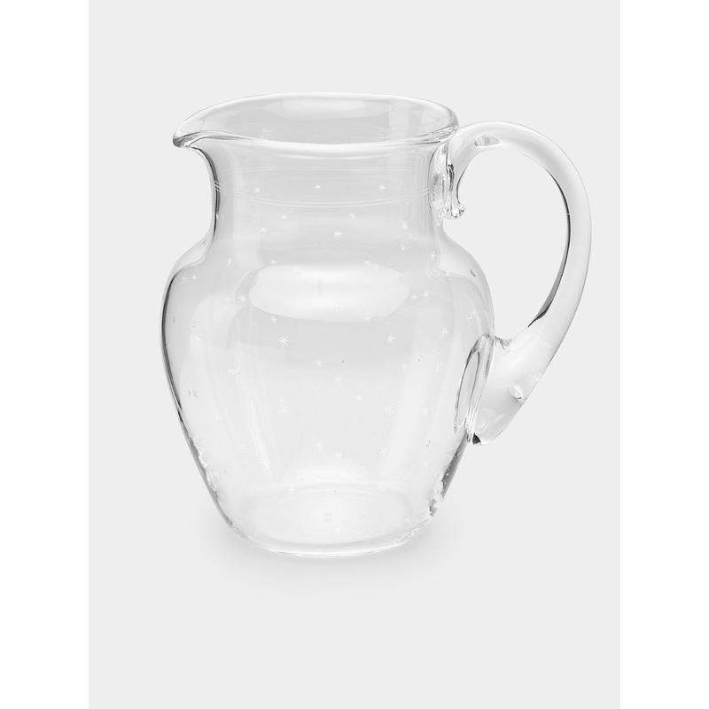 Rothschild Stars Hand-Engraved Crystal Water Pitcher