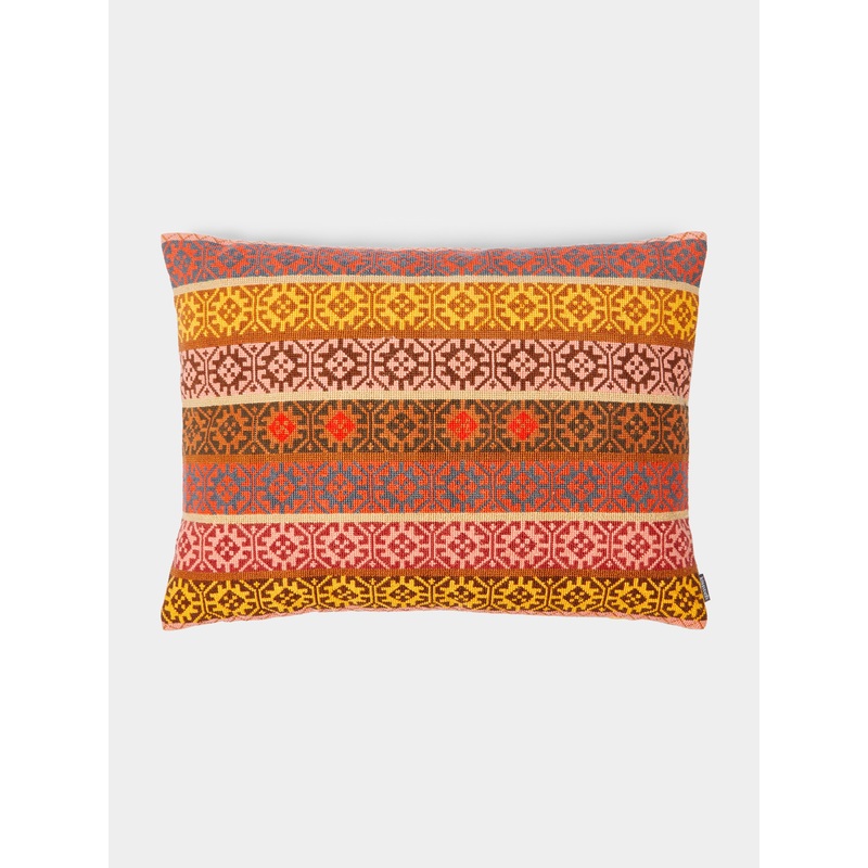 Wafa'a Hand-Embroidered Cotton Cushion (15.5in/40cm)