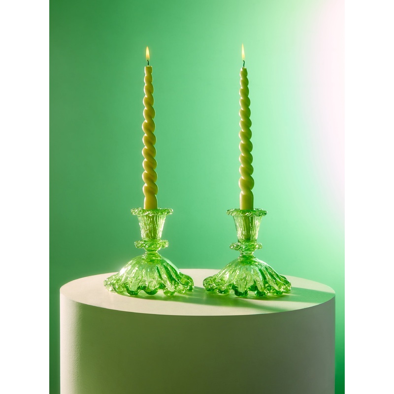 1930s Ercole Barovier Glass Candle Holders (Set of 2)