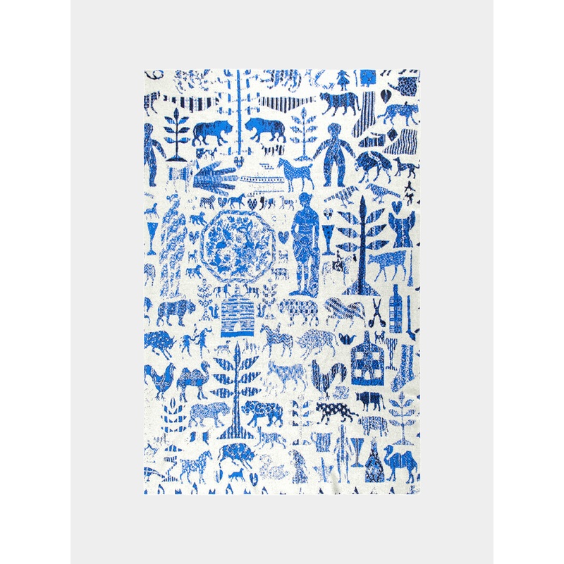 Appliqu Cashmere Blanket
