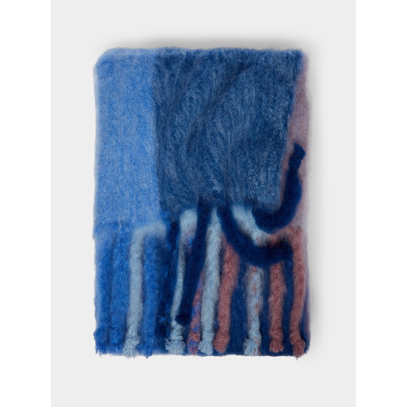 Coral Handwoven Mohair Blanket (71in/1.8m)