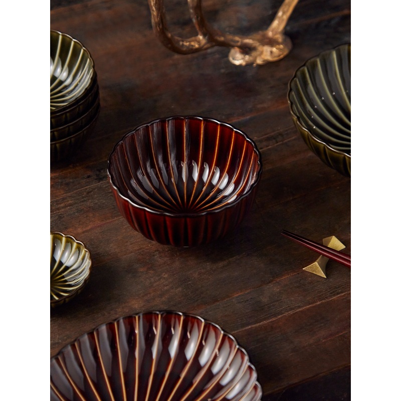 Giyaman Urushi Ceramic Deep Bowls (Set of 4)