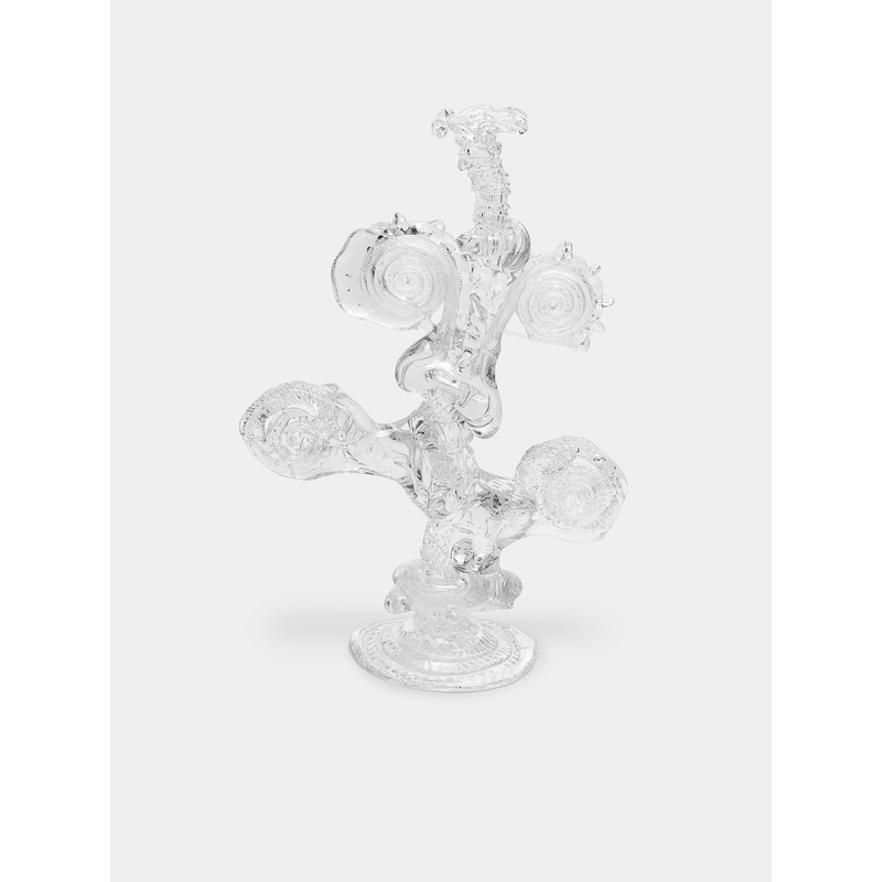 Hand-Blown Crystal Candlestick