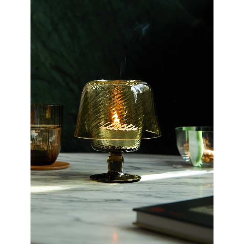 Hand-Blown Glass Small Tealight Holder