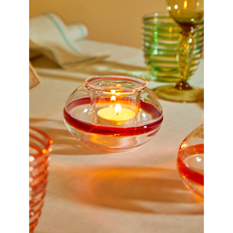 Hand-Blown Murano Glass Tealight Holder