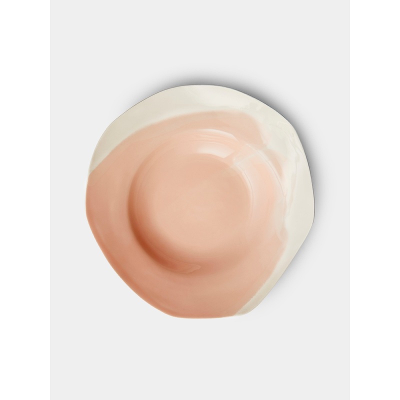 Hand-Glazed Porcelain Pasta Plates (Set of 4)