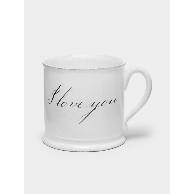 I Love You Hand-Glazed Ceramic Mug