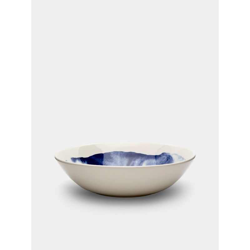 Indigo Storm Ceramic Bowls (Set of 4)